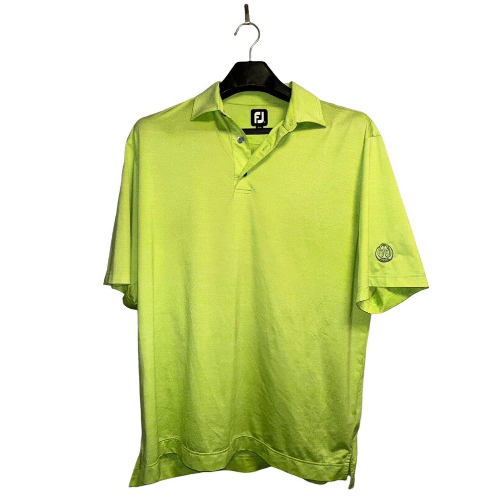Footjoy Men's Size XL Short Sleeve Polo Bright Green